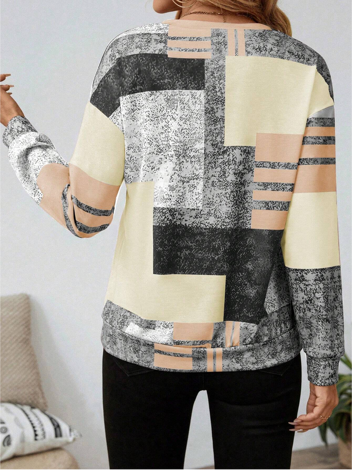 SANDRA – MODERNE ZIP-UP BLOUSE