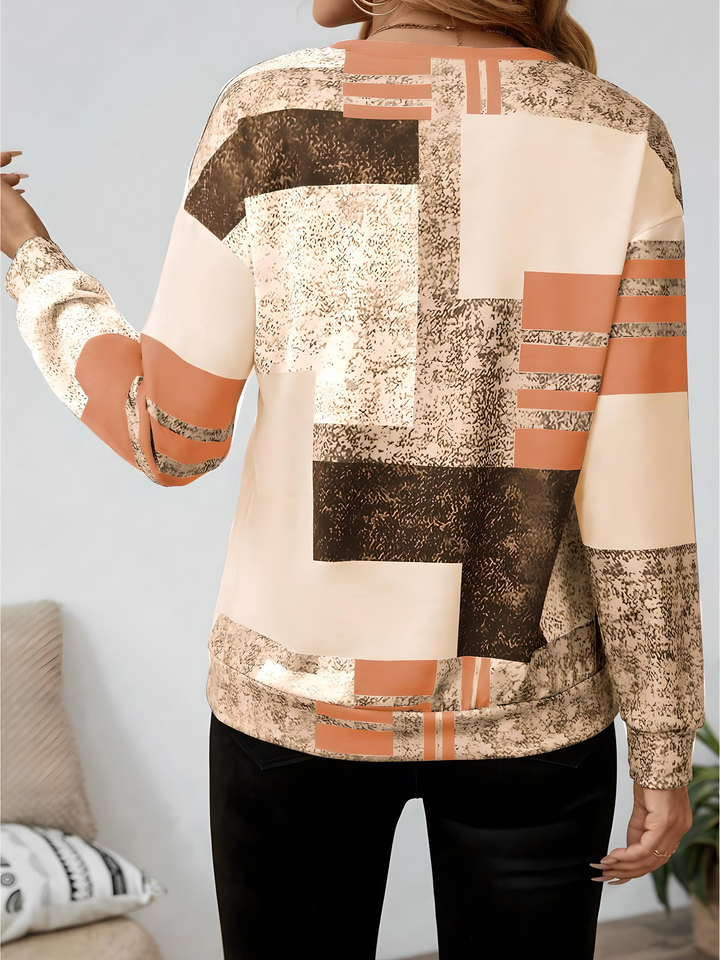 SANDRA – MODERNE ZIP-UP BLOUSE
