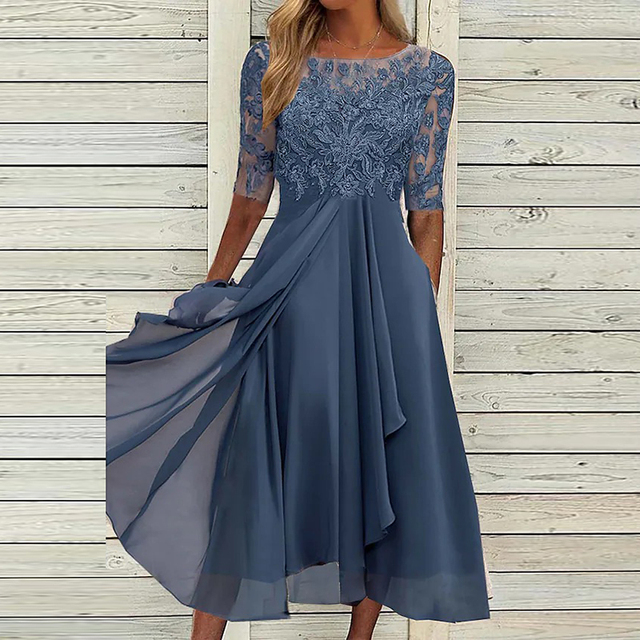 EVELYN – GRACIEUZE ELEGANTIE KANTEN AVONDJURK