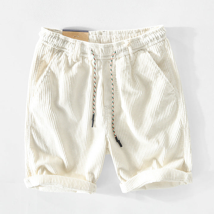 Alec™ | geribbelde fluwelen shorts