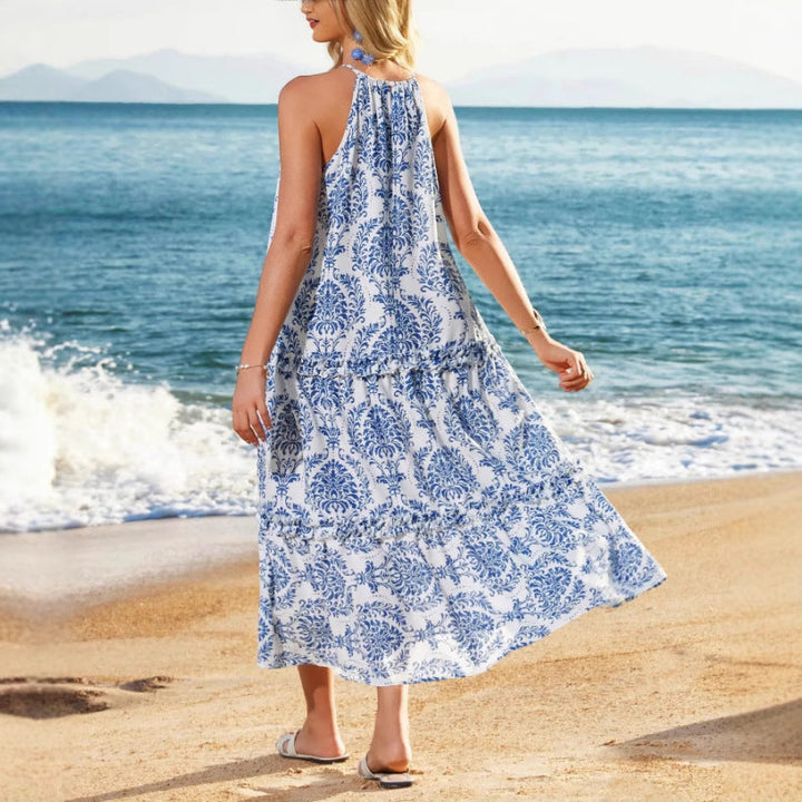 LAYLA – BOHO BLOOM HALTER MAXI JURK