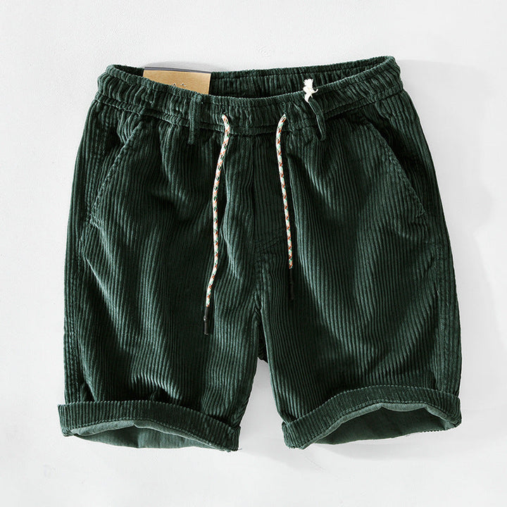Alec™ | geribbelde fluwelen shorts