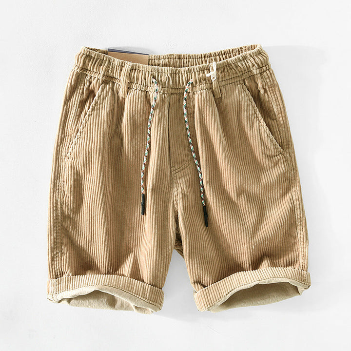 Alec™ | geribbelde fluwelen shorts