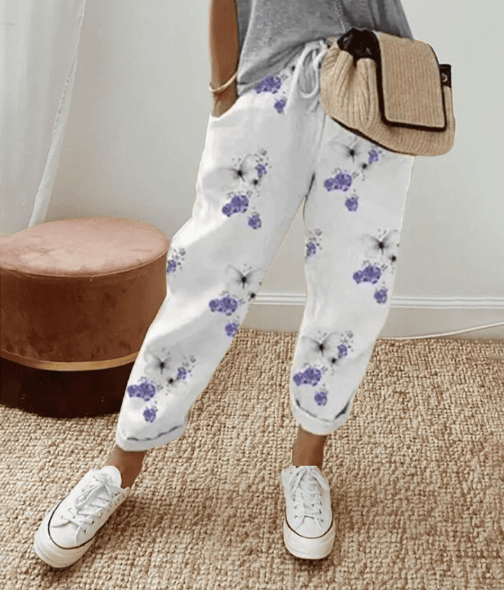Minou™ | Elegante katoen-linnen broek