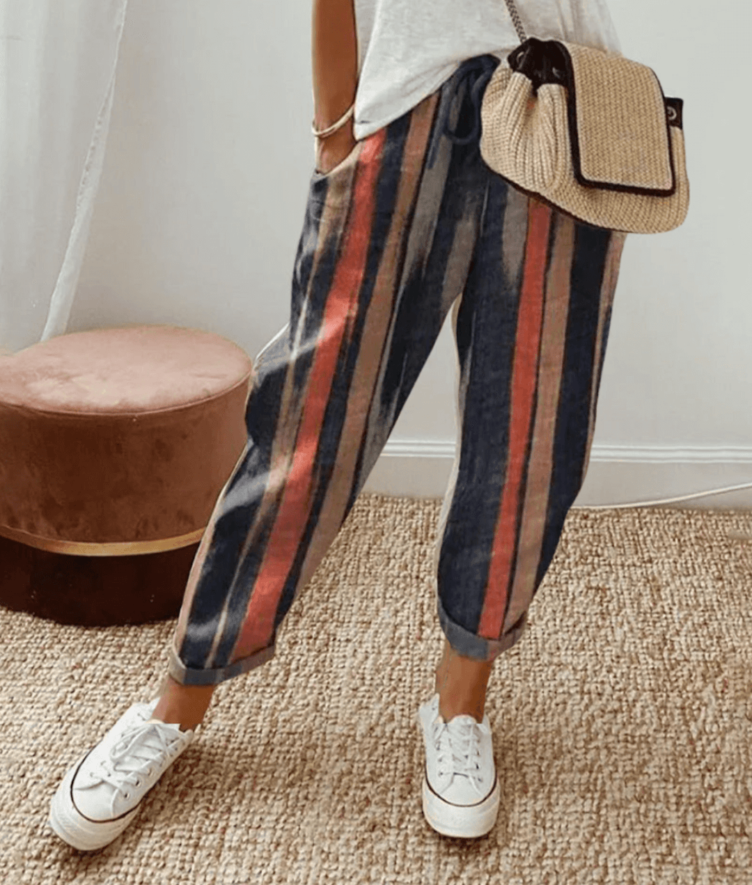 Minou™ | Elegante katoen-linnen broek