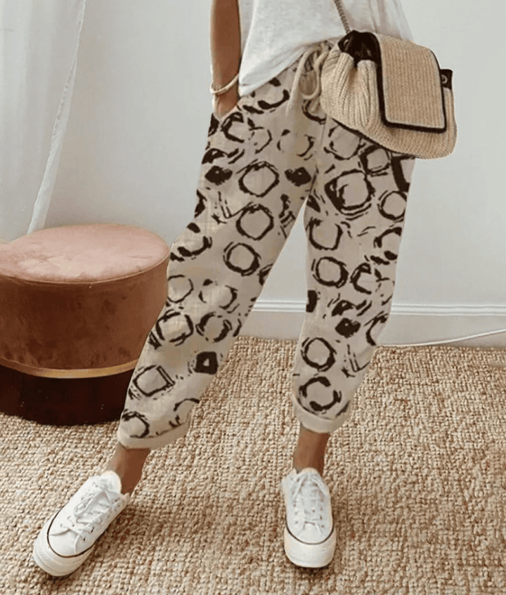 Minou™ | Elegante katoen-linnen broek