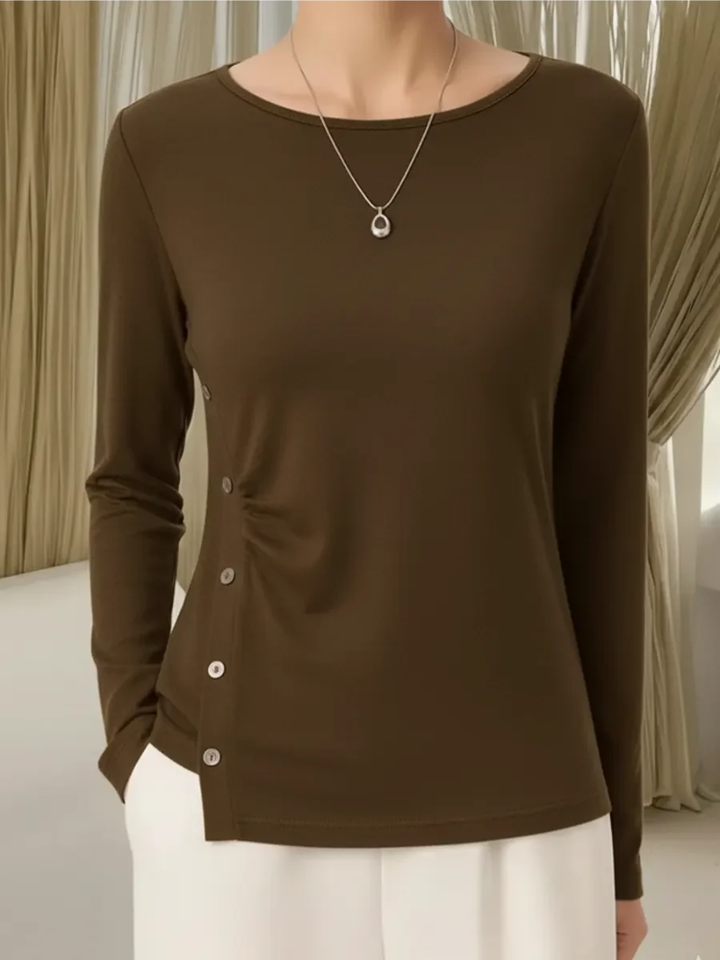 Isalynne - Top en Zachte Brei met Knoopdetails