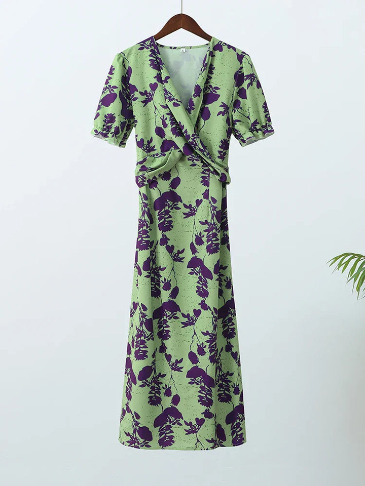 Lovisa™ | Florale wikkeljurk met korte mouwen