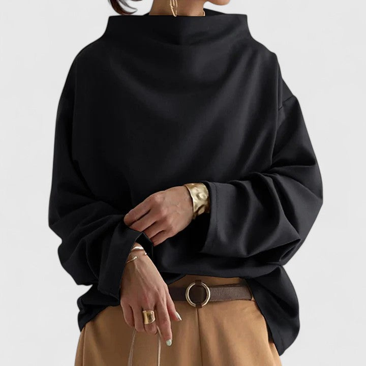KIMBERLY – CHIQUE TRUI MET MOCK-NECK