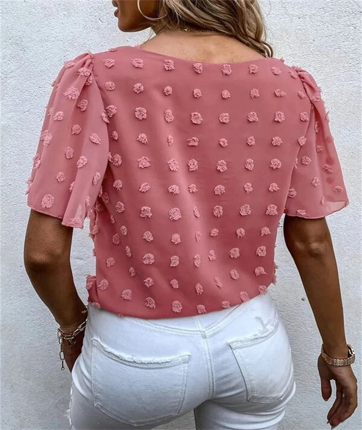 Rita™ | Speelse top met fijne details