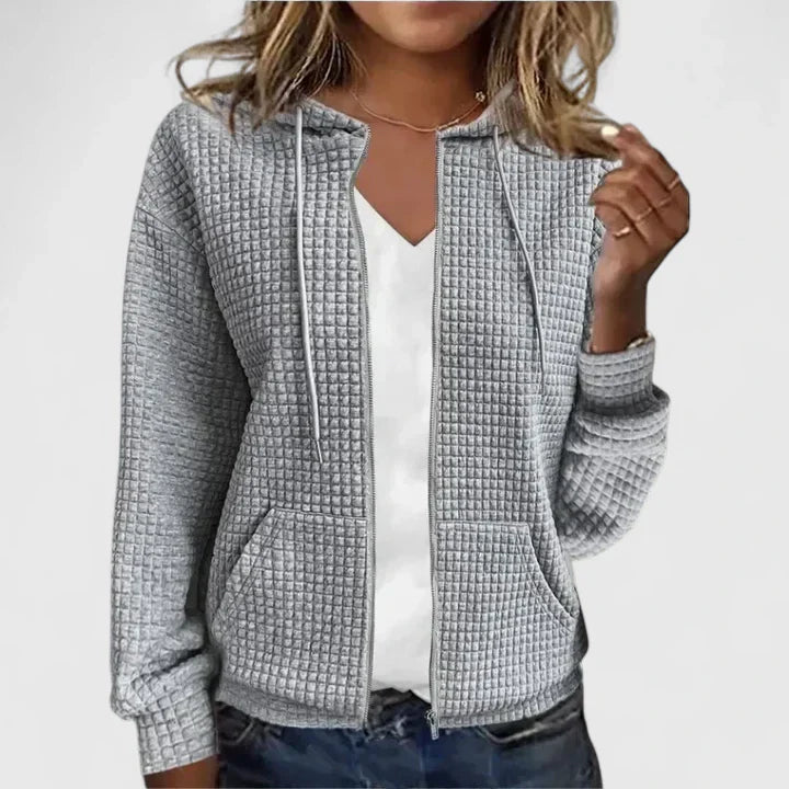 MILA – WAFFLE RITS HOODIE