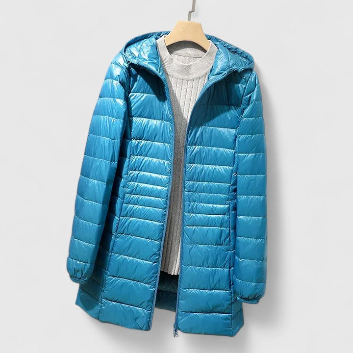 SOFIA – GEWATTEERDE HOODED JAS