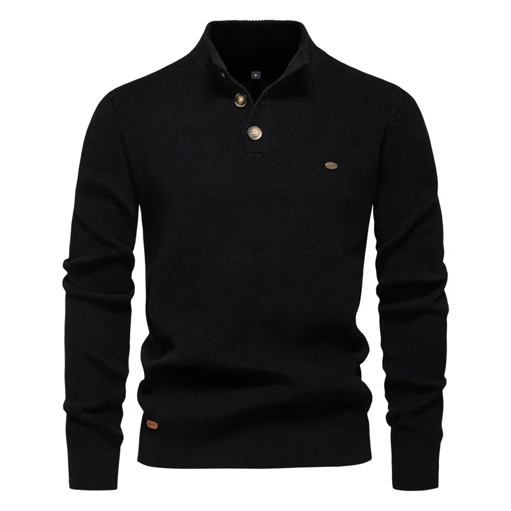 Koelman | Herenpullover met knoopdesign