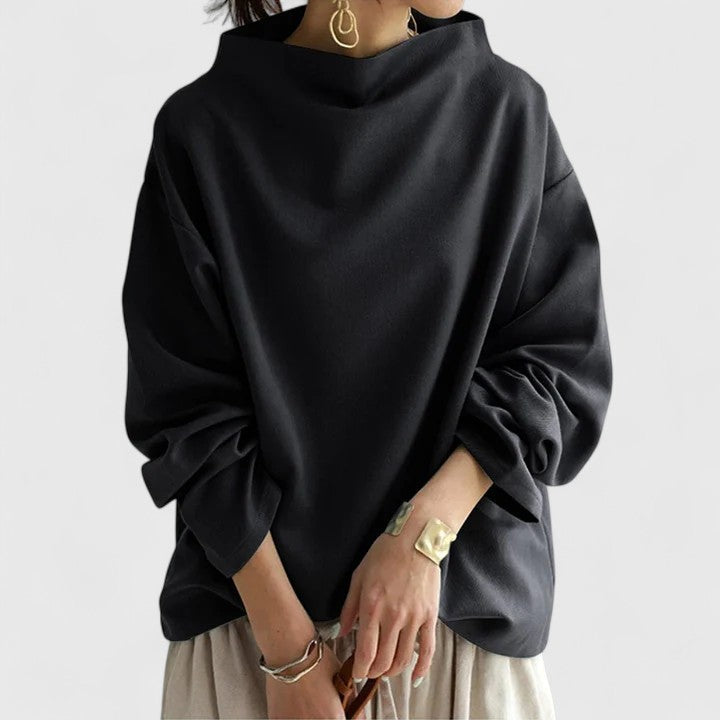 KIMBERLY – CHIQUE TRUI MET MOCK-NECK