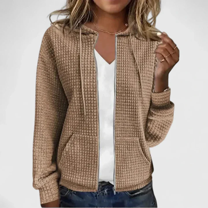 MILA – WAFFLE RITS HOODIE
