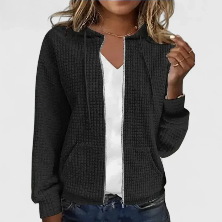 MILA – WAFFLE RITS HOODIE