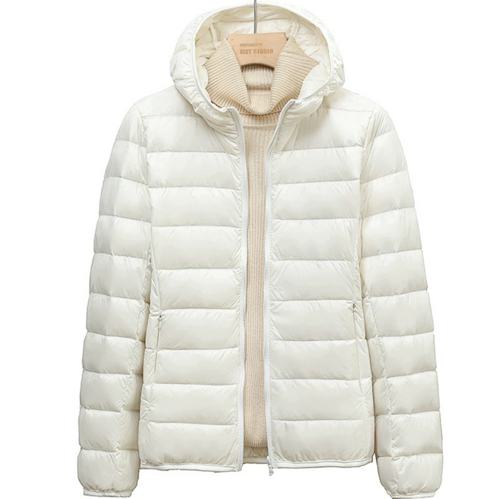 Xandra™ | Lichte Gewatteerde Damesjas met Capuchon