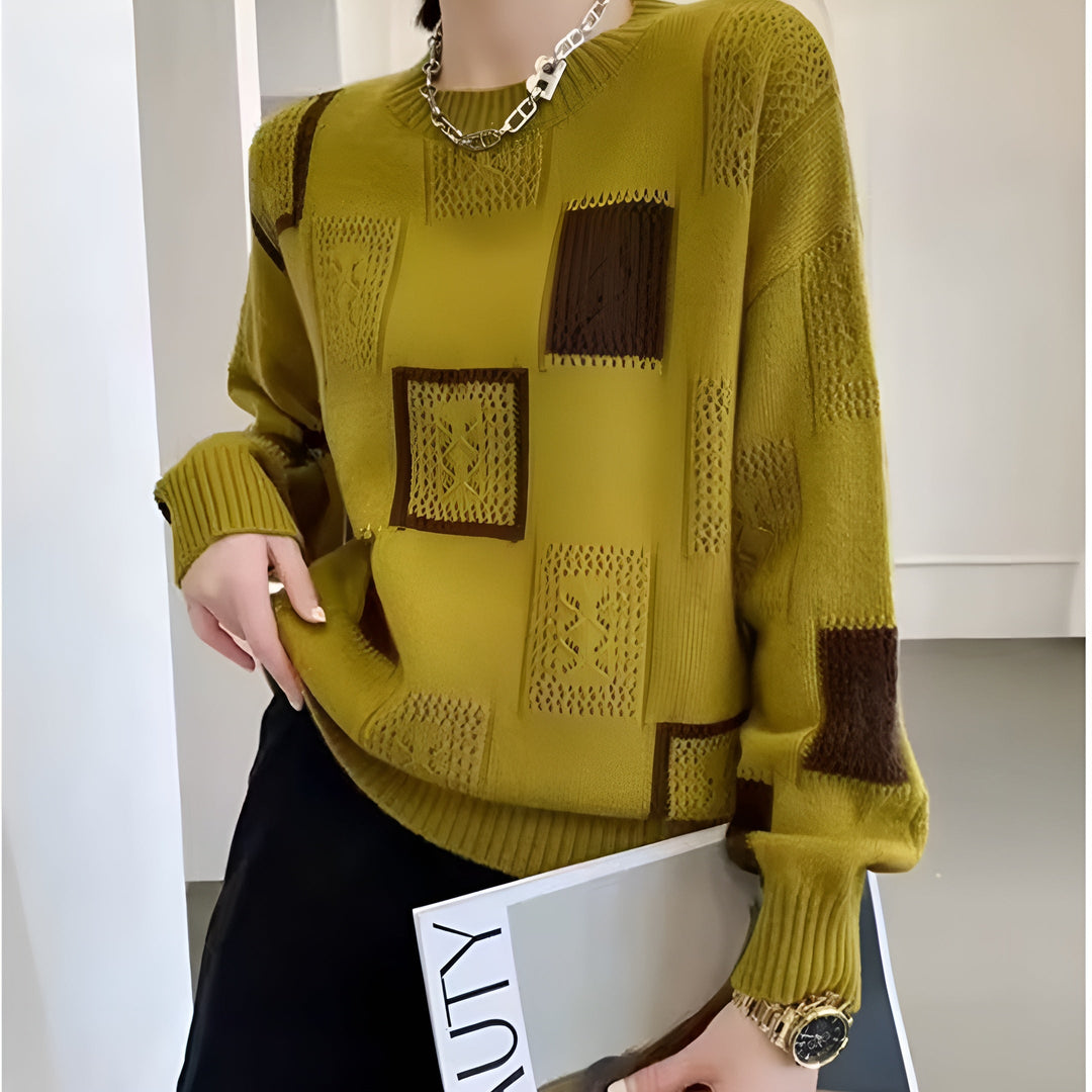 NATHALIA – MODERNE PATCHWORK TRUI