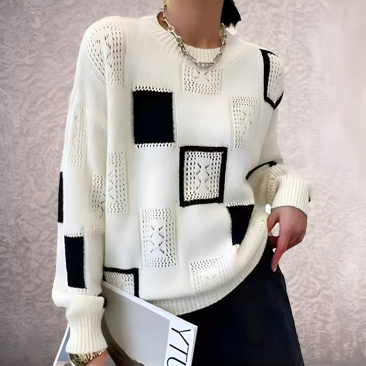 NATHALIA – MODERNE PATCHWORK TRUI