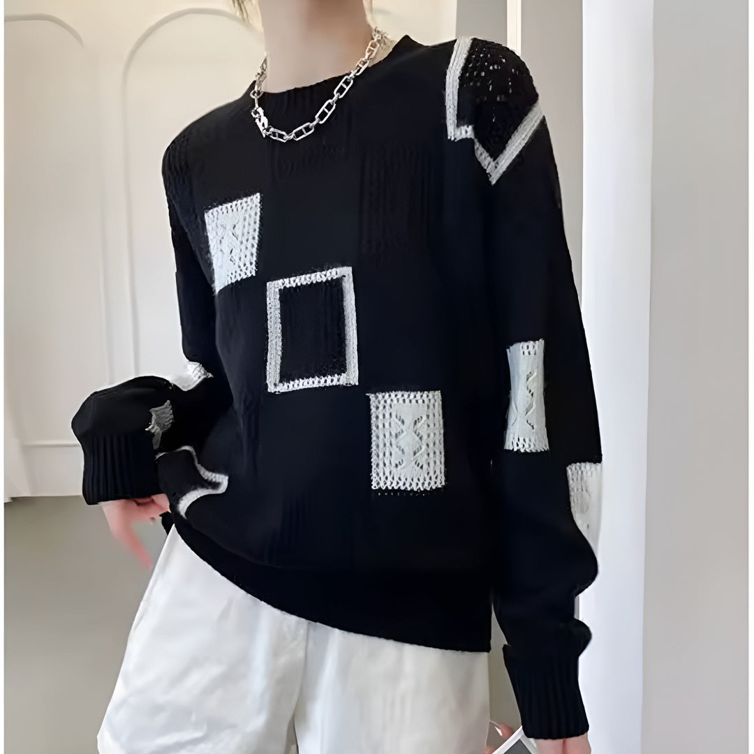 NATHALIA – MODERNE PATCHWORK TRUI