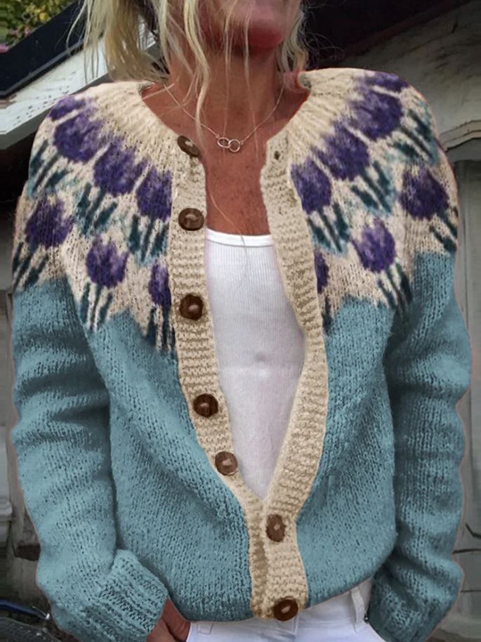 Keysha™ | Vest met bloemenpatroon