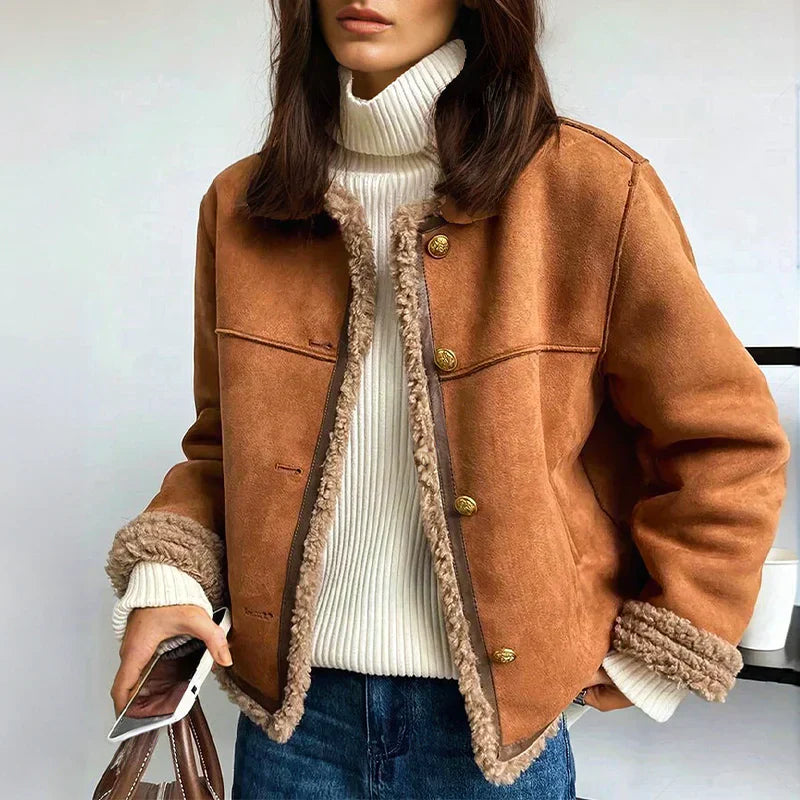ADDISON – CHIQUE IMITATIE SHEARLING JAS
