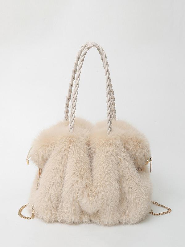 KAREN – LUXE PLUCH FAUX FUR SCHOUDERTAS