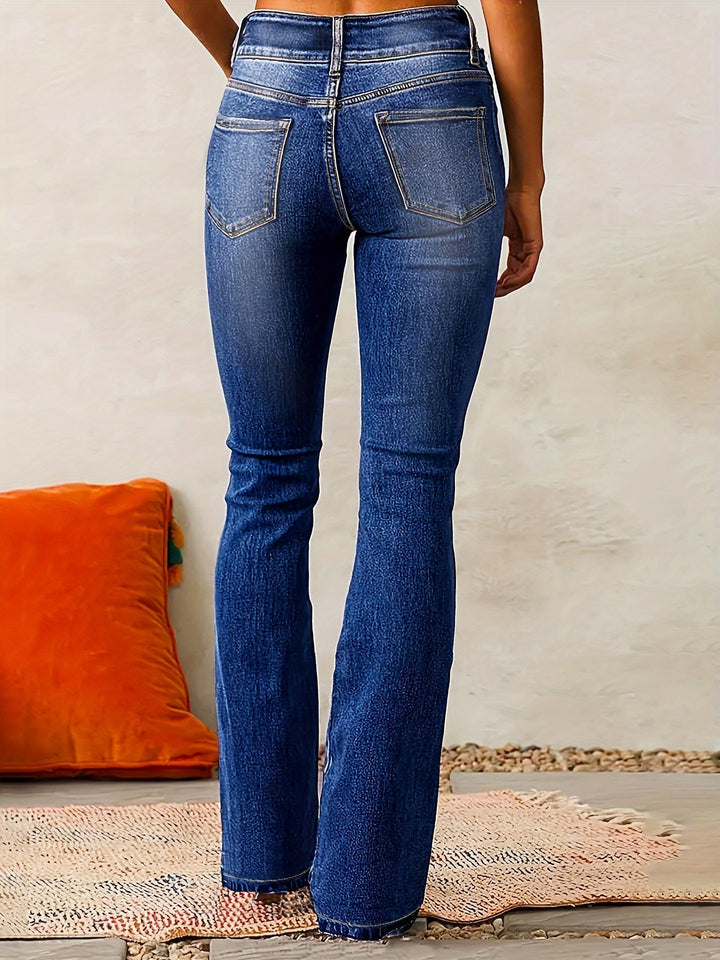 Lamberta™ | Uitlopende jeans met hoge taille