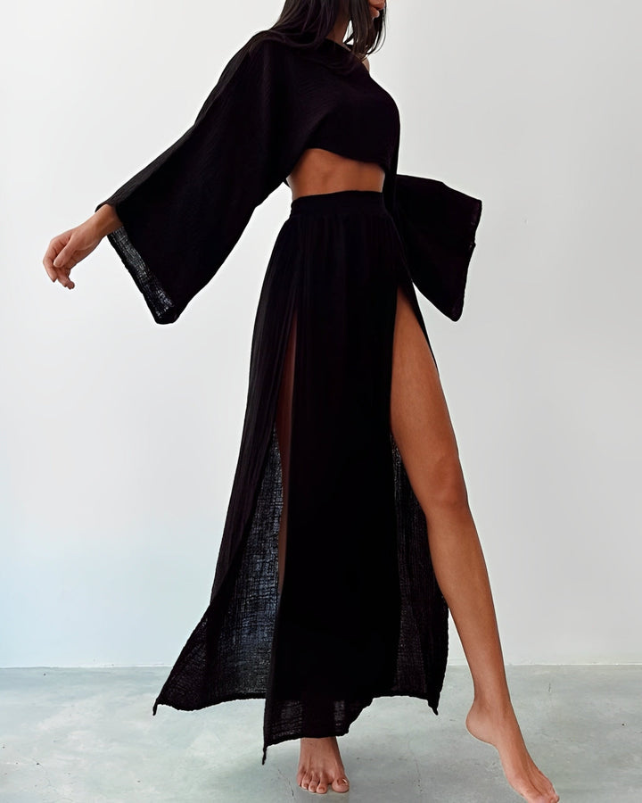 Verena™ | Chique linnen tweedelige set