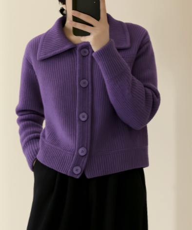 HARPER – CARDIGAN MET STATEMENTKNOPEN