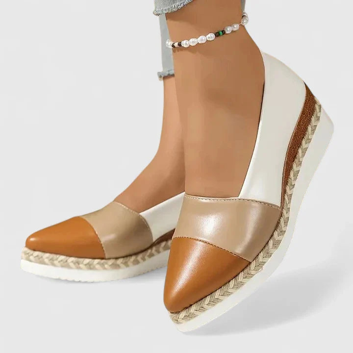 JANINE – DE METALLIC ESPADRILLE WEDGE