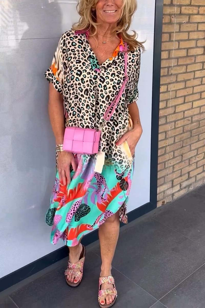 SIENNA – SHIRTJURK MET GEDURFDE PRINTMIX