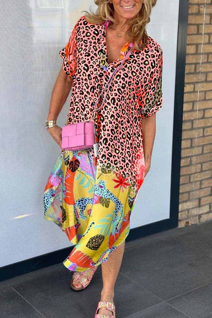 SIENNA – SHIRTJURK MET GEDURFDE PRINTMIX