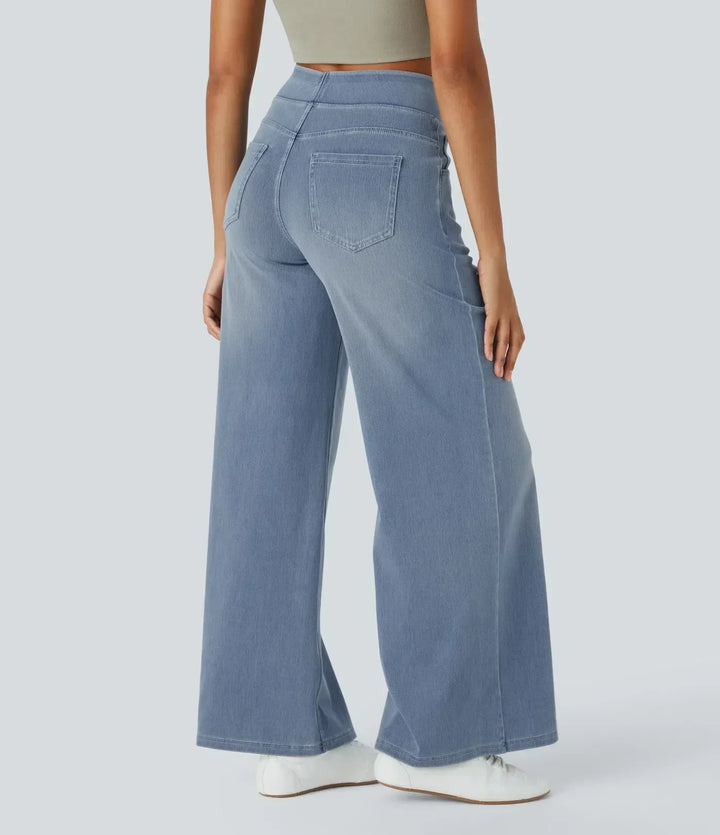Ellis™ | Comfy Elastische Broek met Hoge Taille