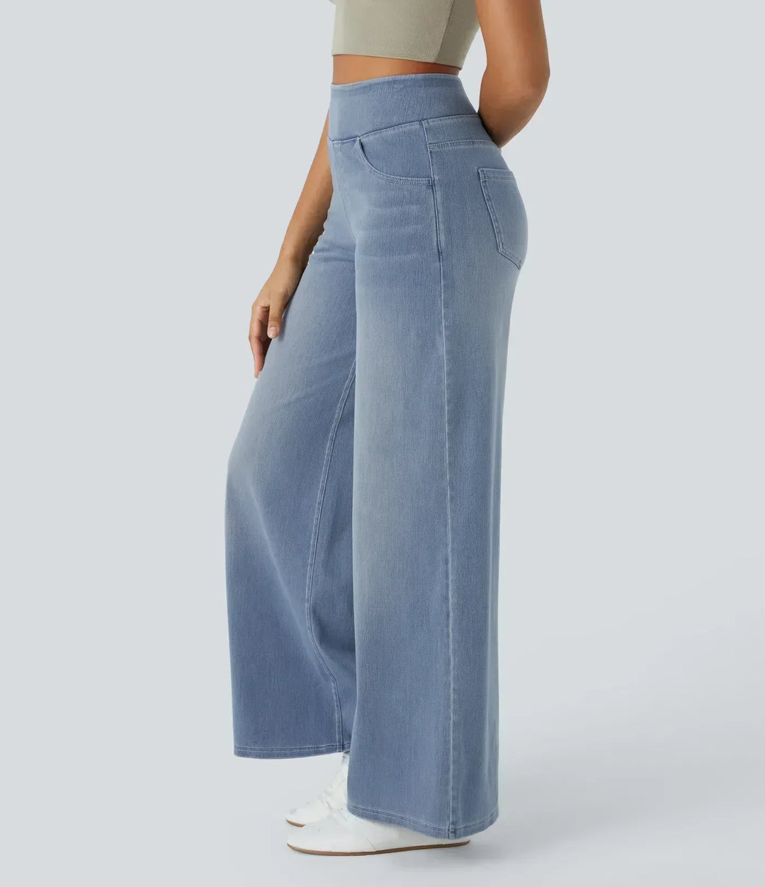 Ellis™ | Comfy Elastische Broek met Hoge Taille