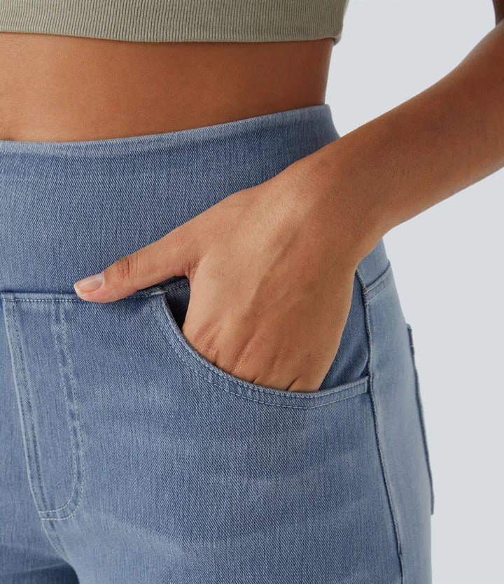 Ellis™ | Comfy Elastische Broek met Hoge Taille