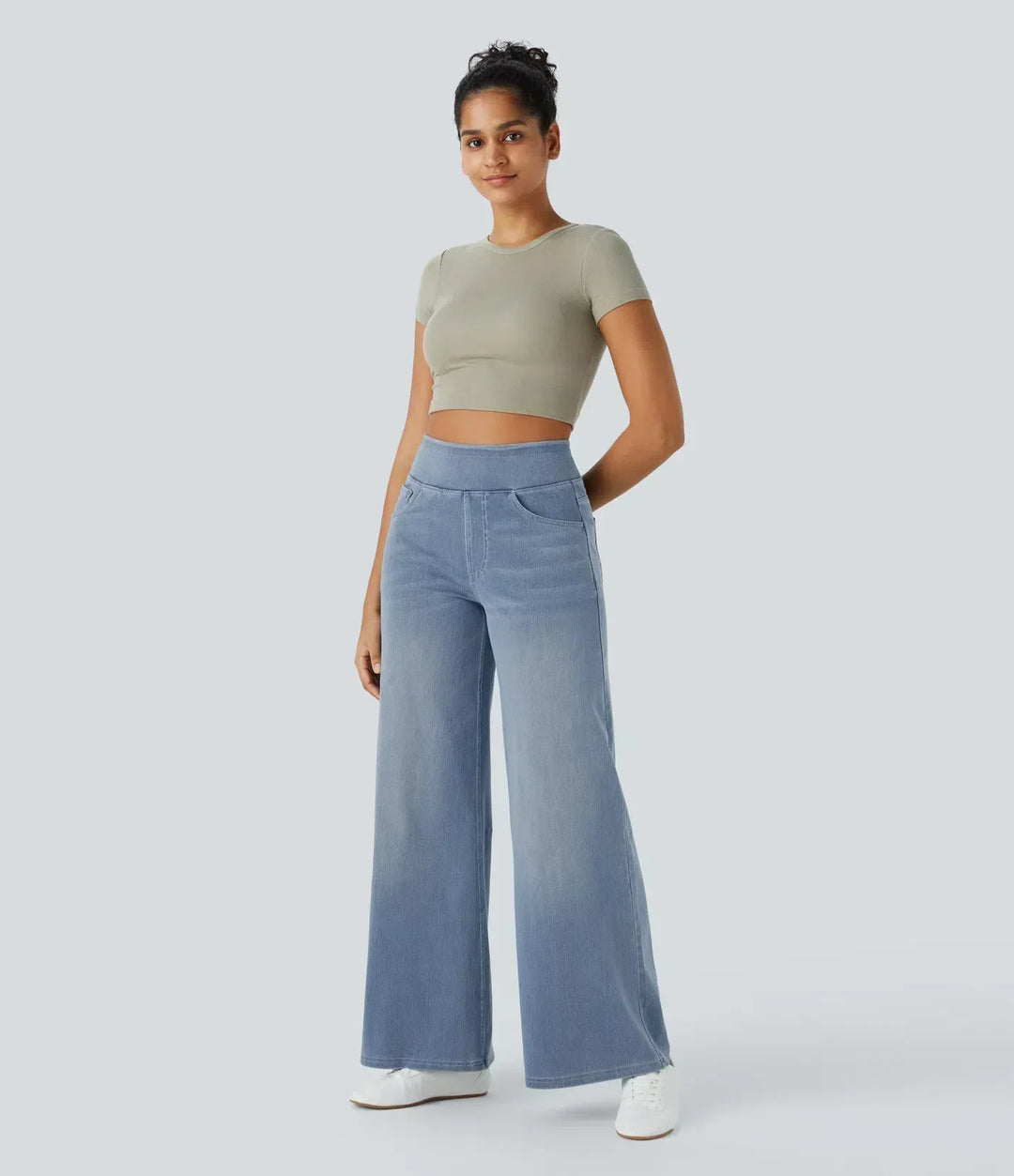 Ellis™ | Comfy Elastische Broek met Hoge Taille