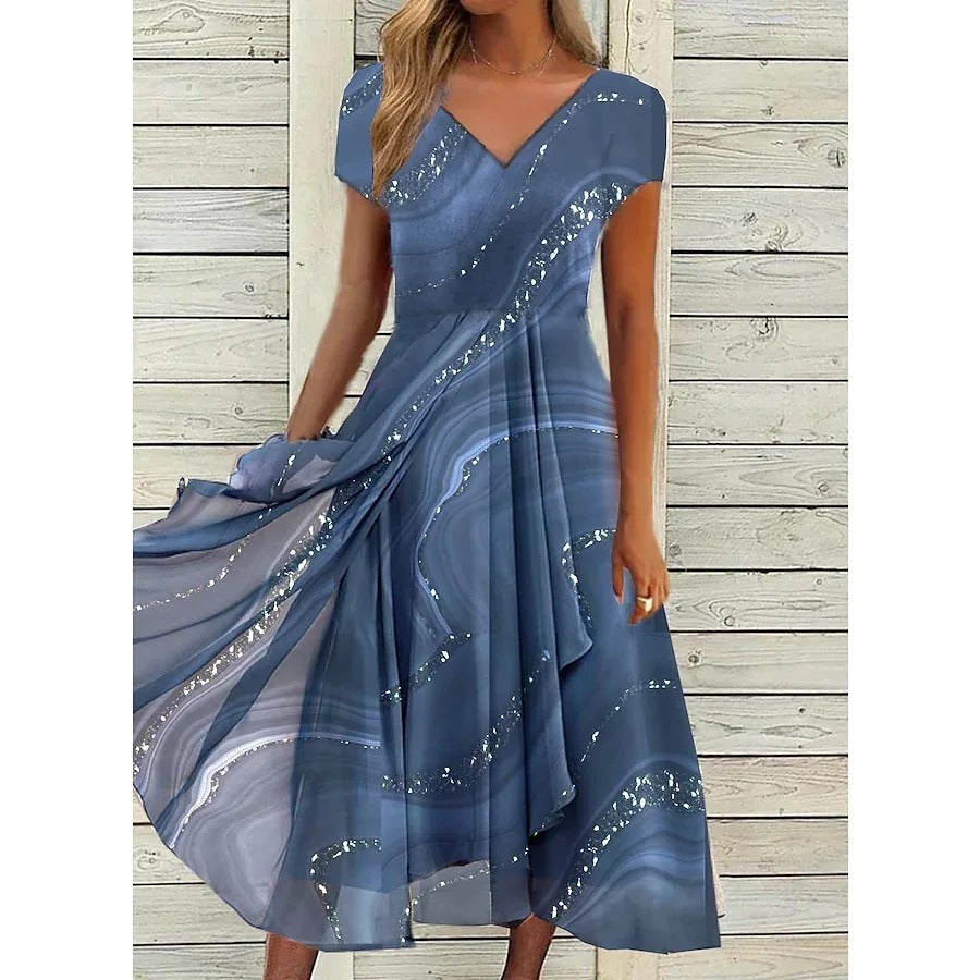 Josefien™ | V-hals Midi Jurk
