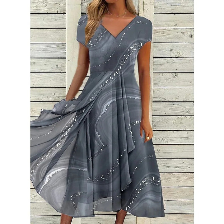 DANICA – ELEGANTE V-HALS JURK