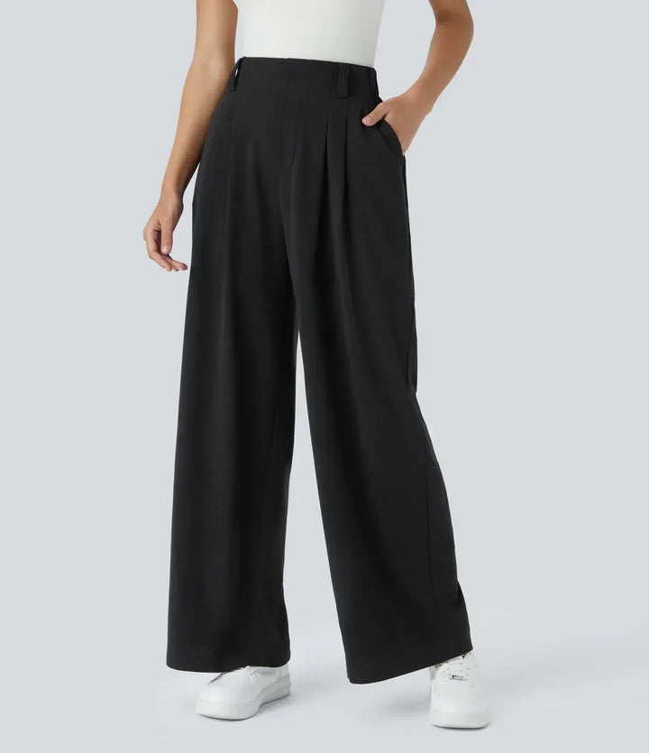 Erica™ | Elegante Elastische Broek met Hoge Taille