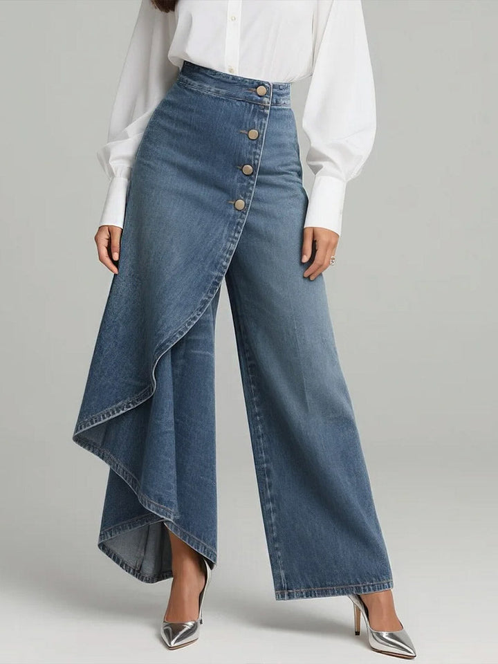 MADELINE – MODERNE ELEGANCE DENIM ROK-BROEK
