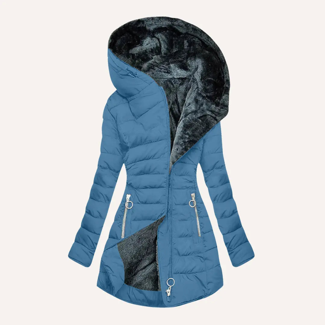 VALERIA – ELEGANTE WINTERJAS MET CAPUCHON