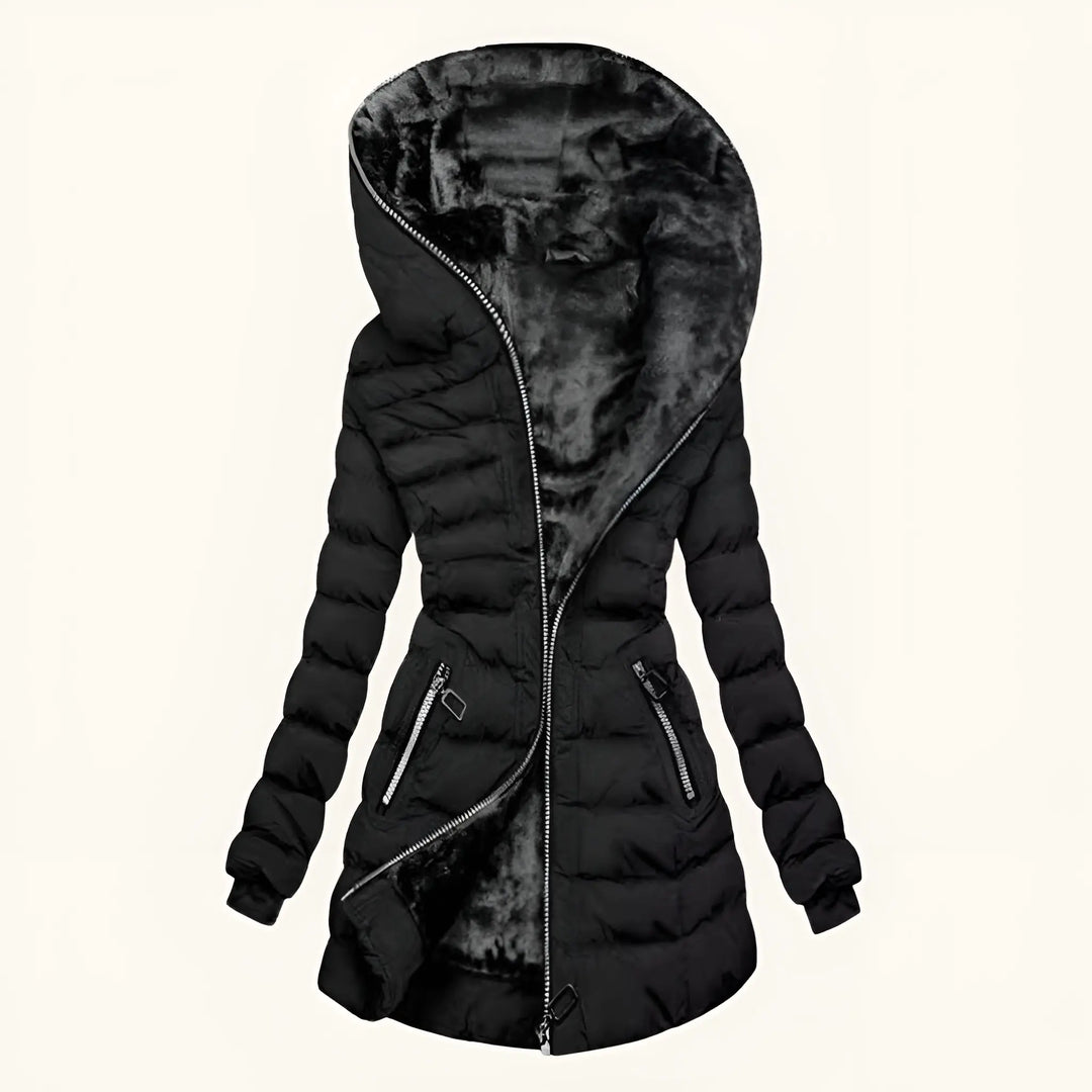 VALERIA – ELEGANTE WINTERJAS MET CAPUCHON