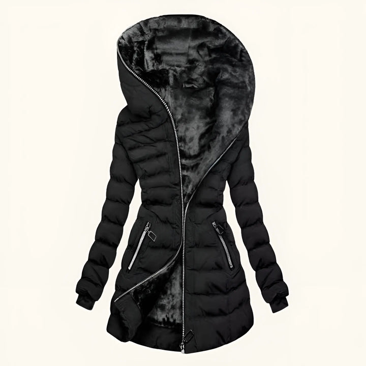 VALERIA – ELEGANTE WINTERJAS MET CAPUCHON