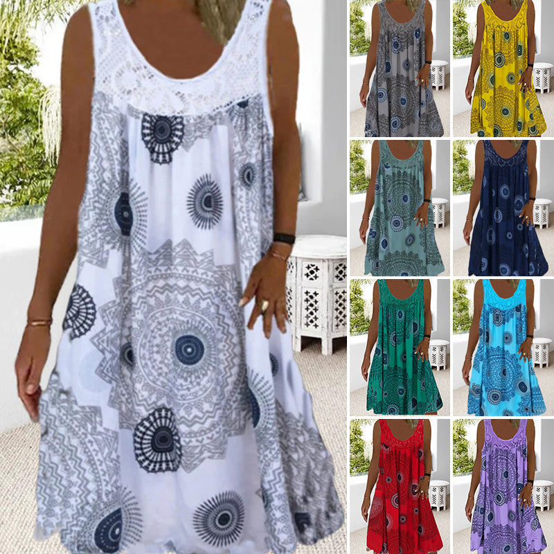 MARISSA – KUSTBRIES MOUWLOZE MIDI JURK