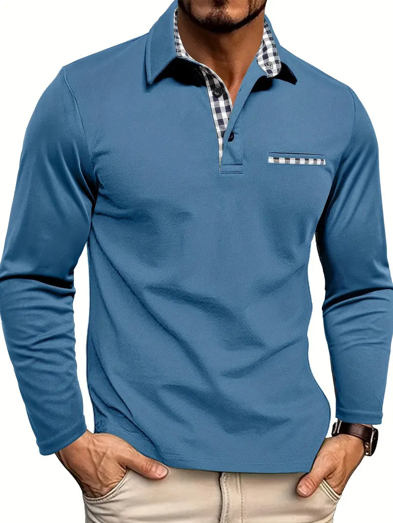 JOHNNY – KLASSIEKE LANGE MOUW POLOSHIRT