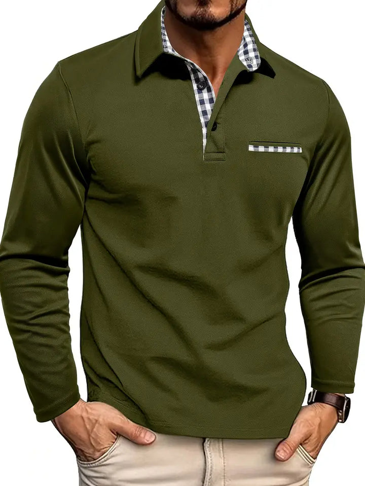 JOHNNY – KLASSIEKE LANGE MOUW POLOSHIRT