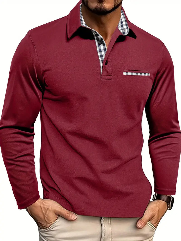 JOHNNY – KLASSIEKE LANGE MOUW POLOSHIRT